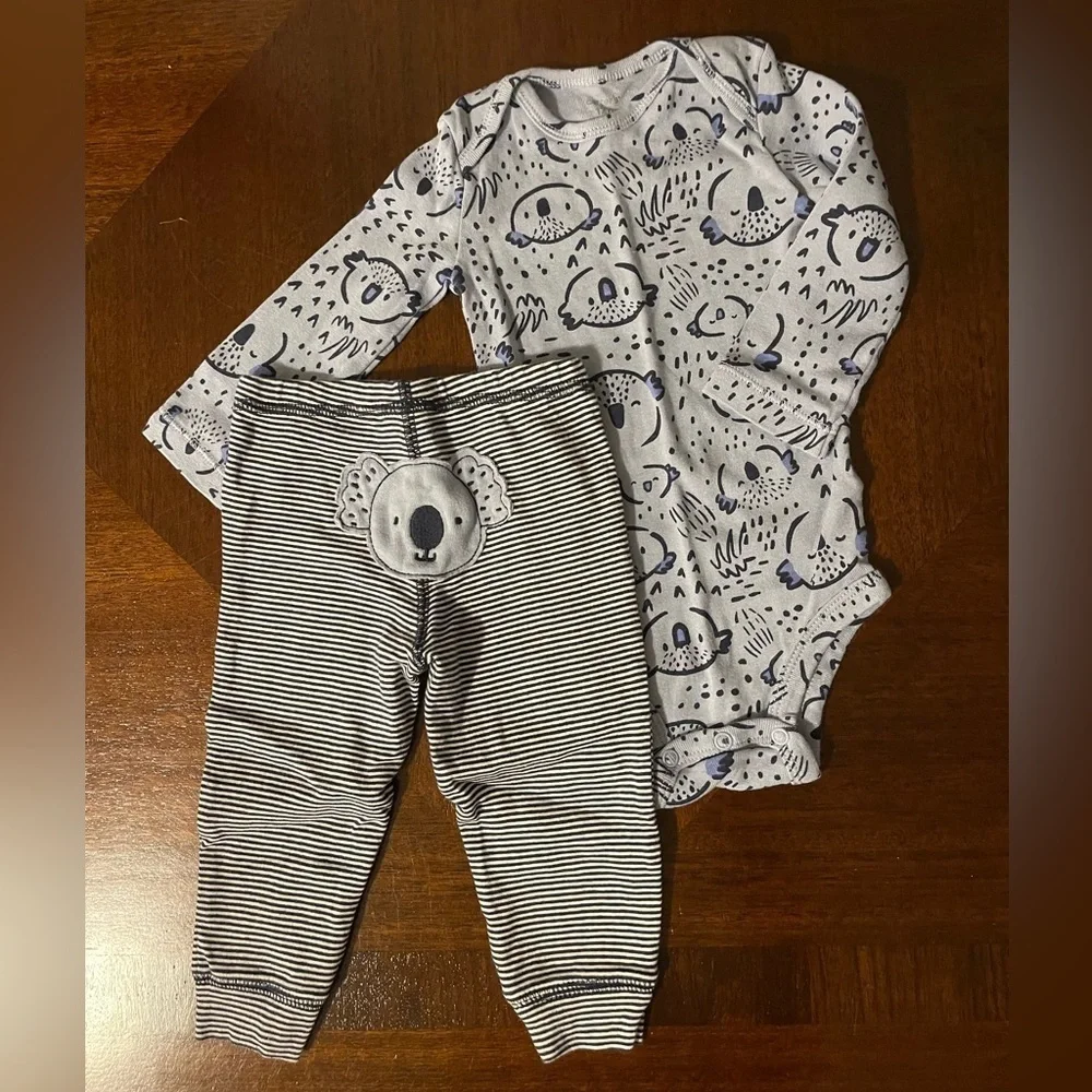 Carter’s | 2-piece koala outfit | baby 12 mo
